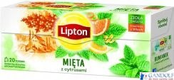 Herbata LIPTON MIĘTA Z CYTRUSAMI 20 saszetek Herbata LIPTON MIĘTA Z CYTRUSAMI 20 saszetek