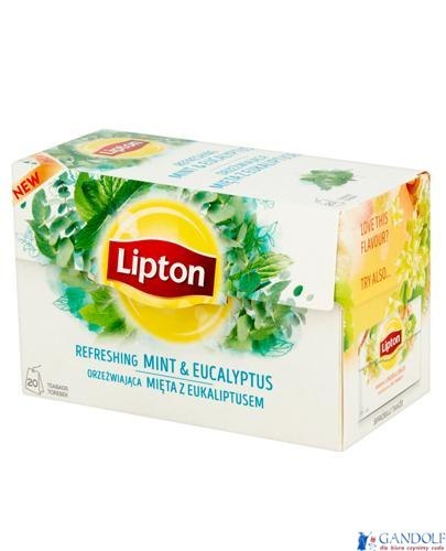 Herbata LIPTON MIĘTA Z EUKALIPTUSEM 20 saszetek Herbata LIPTON MIĘTA Z EUKALIPTUSEM 20 saszetek