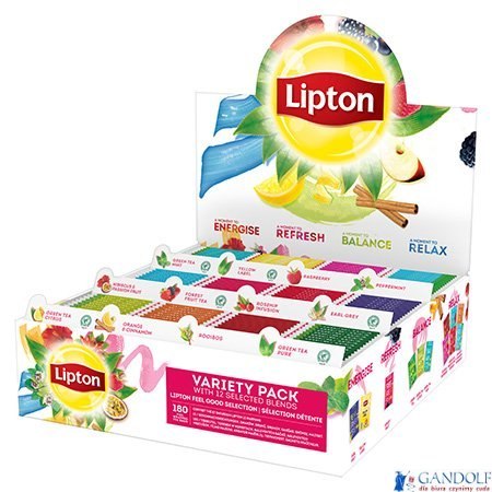 Herbata LIPTON Variety Pack - 12 smaków x 15 kopert fol. Herbata LIPTON Variety Pack - 12 smaków x 15 kopert fol.