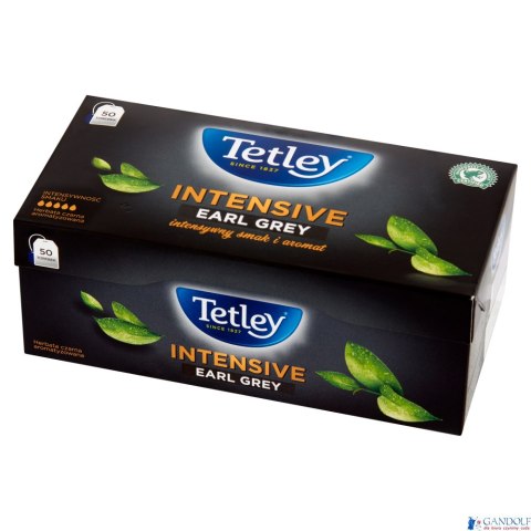 Herbata TETLEY INTENSIVE EARL GREY czarna 50 saszetek z zawieszką Herbata TETLEY INTENSIVE EARL GREY czarna 50 saszetek z zawieszką