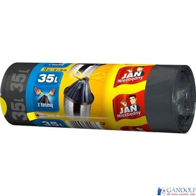 JAN NIEZBĘDNY Worki HD Classic taśma 35l 18 szt. 10473 JAN NIEZBĘDNY Worki HD Classic taśma 35l 18 szt. 10473
