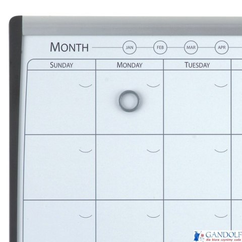 Magnetyczny planer miesięczny Nobo, 585 x 430 mm, 1903813 Magnetyczny planer miesięczny Nobo, 585 x 430 mm, 1903813