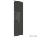 Mała podłużna szklana tablica suchościeralna Nobo Home 300x900mm, czarna 1915610