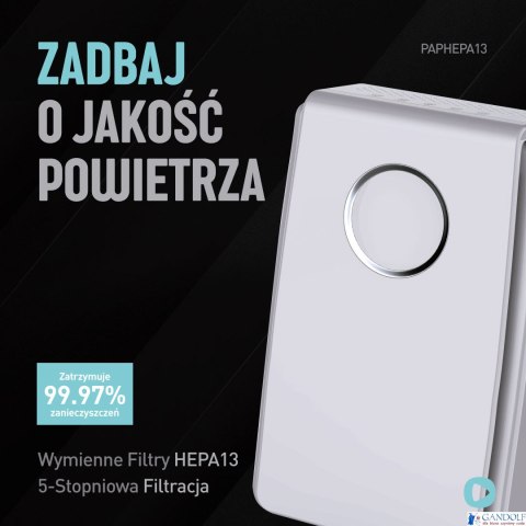 Oczyszczacz powietrza AIR PURIFIER HEPA13 Jonizator Platinet PAPHEPA13 Oczyszczacz powietrza AIR PURIFIER HEPA13 Jonizator Platinet PAPHEPA13