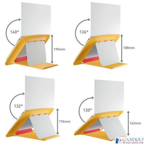 Podstawka pod laptopa Ergo Cosy, żółta Leitz 64260019