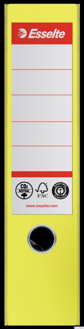 Segregator Esselte No.1 neutralny pod względem emisji CO2, A4, szer. 75 mm, żółty 627566