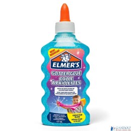 Elmers klej brokatowy, niebieski, zmywalny i przyjazny dzieciom, 177ml, 2077252