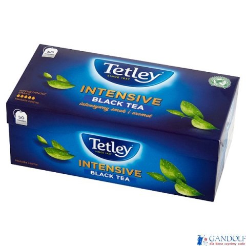 Herbata TETLEY INTENSIVE czarna 50 saszetek z zawieszką Herbata TETLEY INTENSIVE czarna 50 saszetek z zawieszką