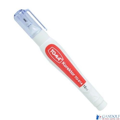 Korektor w płynie, końcówka metalowa, 10ml biały TO-014 Toma