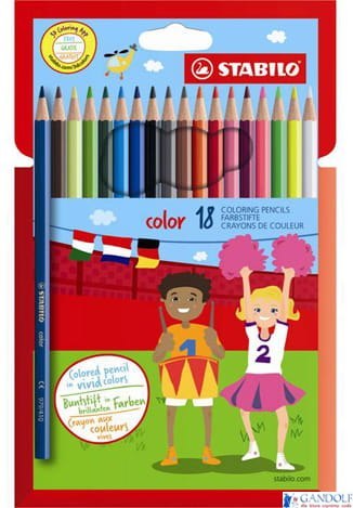 Kredki COLOR kpl 18 szt. pud. z zawieszką 1918/77-11 STABILO (X)