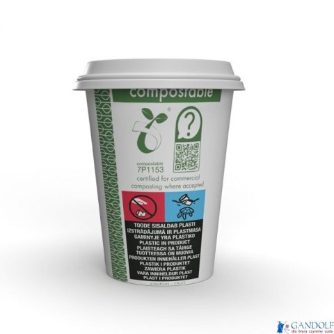 Kubki papierowe Green Leaf 350 ml op 50 szt. LV-12-GR Kubki papierowe Green Leaf 350 ml op 50 szt. LV-12-GR