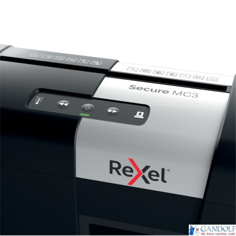 Niszczarka Rexel Secure MC3, (P-5), 3 kartki, 10 l kosz, 2020128EU Niszczarka Rexel Secure MC3, (P-5), 3 kartki, 10 l kosz, 2020128EU