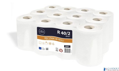 Papier toaletowy Ellis Professional 40/2 (24) 2W celuloza 6279 Papier toaletowy Ellis Professional 40/2 (24) 2W celuloza 6279