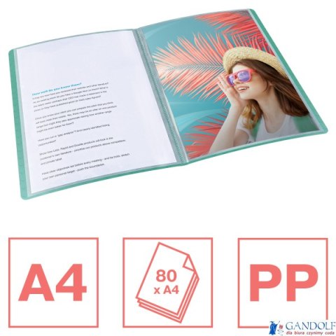 Album ofertowy Esselte ColourBreeze, z 40 koszulkami, zielony 626228 Esselte Album ofertowy Esselte ColourBreeze, z 40 koszulkami, zielony 626228 Esselte