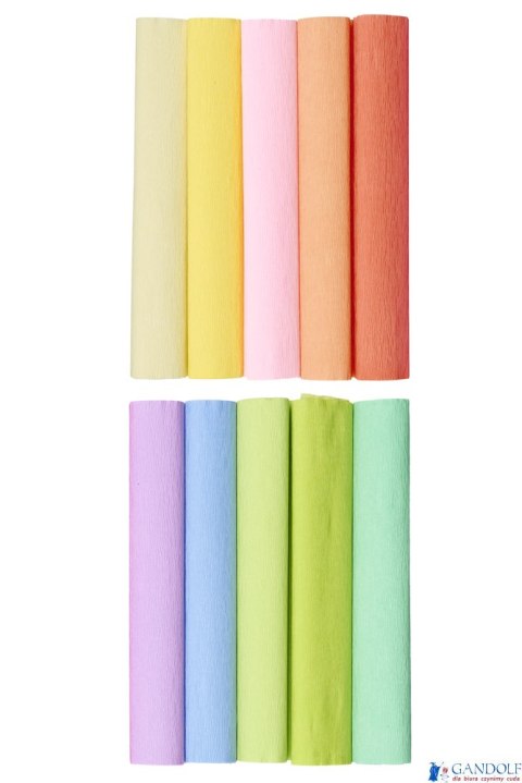 Bibuła marszczona Creatinio 25x200 mały mix pastelowy komplet 10 sztuk 400153933 TOP-2000 Bibuła marszczona Creatinio 25x200 mały mix pastelowy komplet 10 sztuk 400153933 TOP-2000