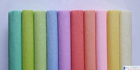 Bibuła marszczona Creatinio 50x200 mix pastelowy komplet 10 sztuk 400153932 TOP-2000