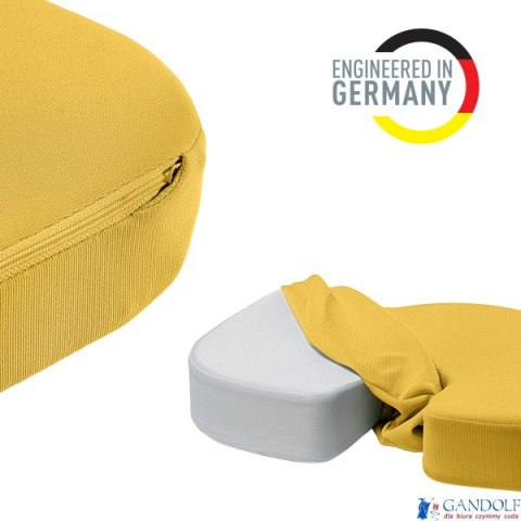 Ortopedyczna poduszka na krzesło Leitz Ergo Cosy, żółta 52840019