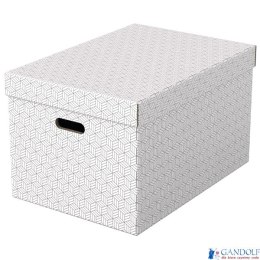 Pudełka domowe do przechowywania, rozmiar L, 3 sztuki, białe Esselte 628286