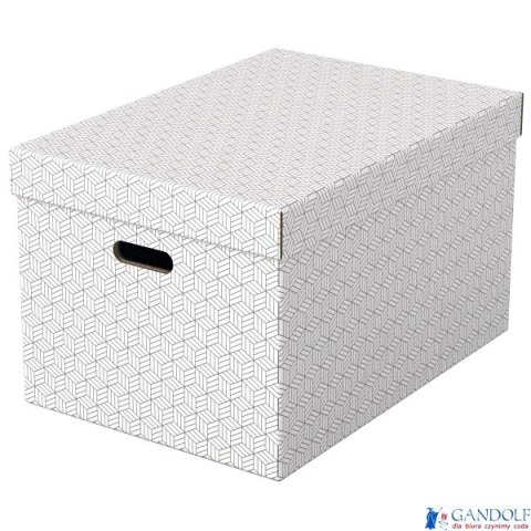 Pudełka domowe do przechowywania, rozmiar L, 3 sztuki, białe Esselte 628286