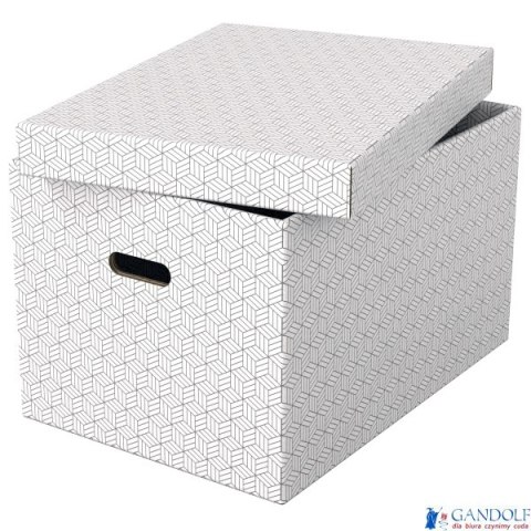 Pudełka domowe do przechowywania, rozmiar L, 3 sztuki, białe Esselte 628286