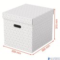 Pudełka domowe do przechowywania, w kształcie sześciana, 3 sztuki, białe Esselte 628288