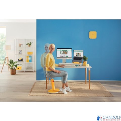 Ergonomiczny stołek Leitz Ergo Cosy, szary 65180089