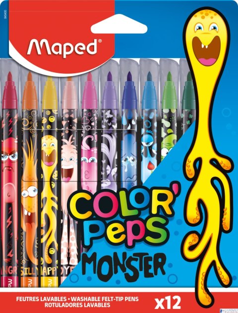Flamastry COLORPEPS MONSTER 12 szt. Maped 845400