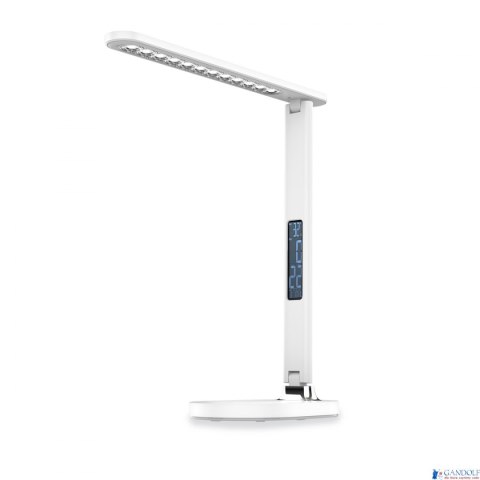 Lampka biurkowa biała led Platinet 13W PDL081DW z zegarem, budzikiem i termometrem Lampka biurkowa biała led Platinet 13W PDL081DW z zegarem, budzikiem i termometrem