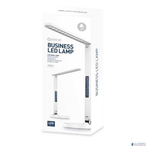 Lampka biurkowa biała led Platinet 13W PDL081DW z zegarem, budzikiem i termometrem Lampka biurkowa biała led Platinet 13W PDL081DW z zegarem, budzikiem i termometrem