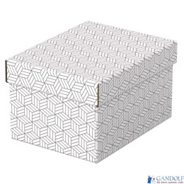 Pudełka domowe do przechowywania, rozmiar S, 3 sztuki, białe Esselte 628280