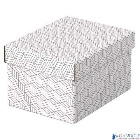 Pudełka domowe do przechowywania, rozmiar S, 3 sztuki, białe Esselte 628280