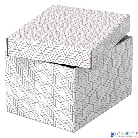 Pudełka domowe do przechowywania, rozmiar S, 3 sztuki, białe Esselte 628280