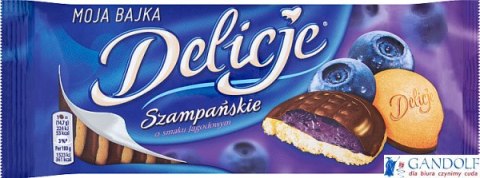 Ciastka DELICJE Szampańskie jagoda 147g