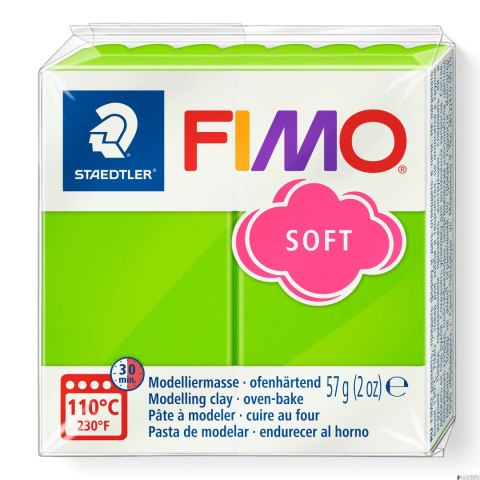 Kostka FIMO soft 57g, seledynowy, masa termoutwardzalna, Staedtler S 8020-50 Kostka FIMO soft 57g, seledynowy, masa termoutwardzalna, Staedtler S 8020-50