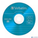 Płyta DVD+RW VERBATIM SLIM Color 4.7GB x4 (1) 43297