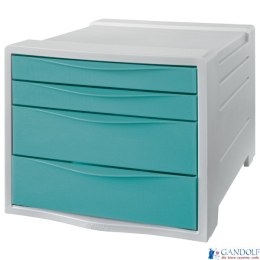 Pojemnik z szufladami Esselte Colour Breeze, niebieski 626284