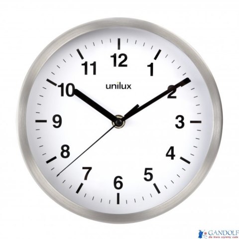 Zegar UNILUX ATTRACTION 22cm metaliczny szary 400094404 Zegar UNILUX ATTRACTION 22cm metaliczny szary 400094404
