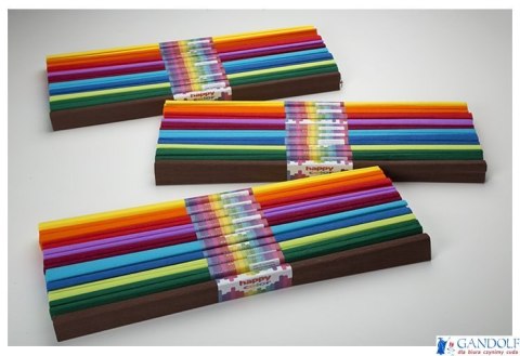 Bibuła marszczona 50x200cm, MIX A, Happy Color HA 3640 5020-A Bibuła marszczona 50x200cm, MIX A, Happy Color HA 3640 5020-A