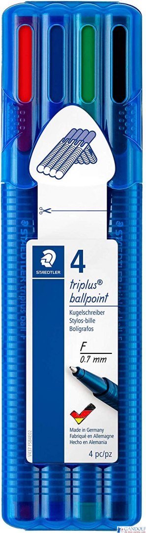 Długopis triplus ball, F, 4 kol. w etui, Staedtler S 437 FSB4 Długopis triplus ball, F, 4 kol. w etui, Staedtler S 437 FSB4