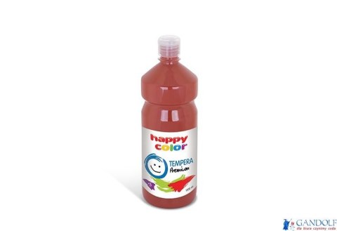 Farba tempera Premium 1000ml, ciemnobrązowy, Happy Color HA 3310 1000-75
