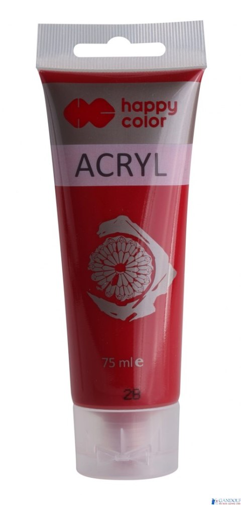 Farba akrylowa 75ml , karminowy, Happy Color HA 7370 0075-28 Farba akrylowa 75ml , karminowy, Happy Color HA 7370 0075-28