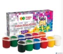 Farba plakatowa tempera, 12 kol x 25ml, Happy color HA 3310 0025-K12