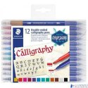 Pisak artystyczny do kaligrafii, Design Journey, 3.5mm i 2mm, 12 kol., Staedtler S 3005 TB12