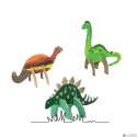 Zestaw kształtów tekturowych 3D, DINO, 6 szt, 15, 12 cm, Happy Color HA 4513 1512-DN6