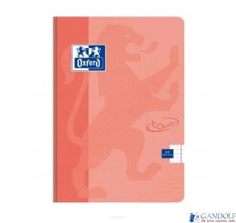 Brulion_miękka oprawa TOUCH PASTEL A5 60k 90g kratka z marginesem koralowy 400151792 OXFORD