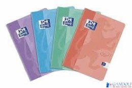 Brulion miękka oprawa TOUCH PASTEL sz A5 60k 90g kratka z marginesem turkusowy 400151790 OXFORD