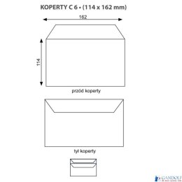 Koperta C6 SK biała (100) NC 11021000/100