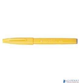 Pisak pędzelkowy do kaligrafii żółty SES15-G PENTEL