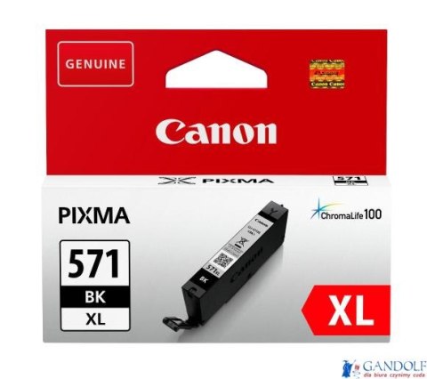 Tusz CANON (CLI-571BKXL) czarny 895str 0331C001 Tusz CANON (CLI-571BKXL) czarny 895str 0331C001
