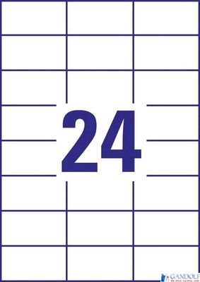 Etykiety Heavy Duty, A4, 20 ark./op.70 x 37 mm, białe, poliestrowe, AVERY ZWECKFORM, L4718-20